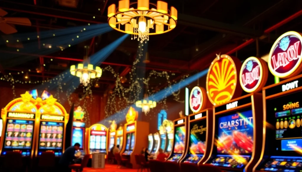 Experience the excitement of new no deposit casino bonus codes Germany with vibrant slot machines and joyful ambiance.
