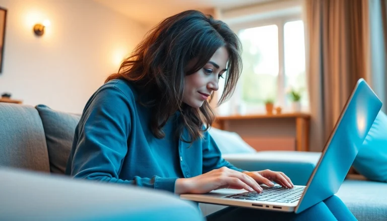 Entdecken Sie spannende sportwetten ohne lugas in einem modernen Umfeld mit einem Laptop.