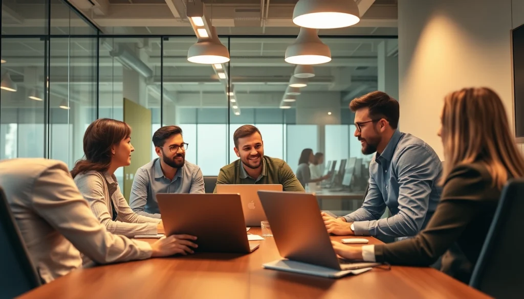 Senior Headhunter analysieren Executive Search im Sales-Bereich mit Laptops und Strategiedokumenten.