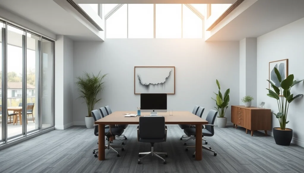 Professionelles Büroumfeld für einen Headhunter Essen mit modernem Design und natürlichem Licht.