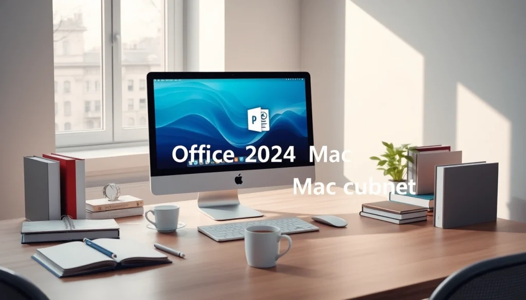 Erleben Sie Office 2024 Mac kaufen in einer modernen Arbeitsumgebung mit ansprechender Benutzeroberfläche.