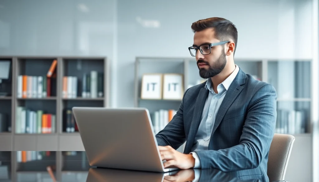 Headhunter IT berät einen Kandidaten in einem modernen Büro.