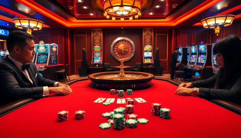 Experience the excitement of U88 with vibrant casino visuals and high-stakes gaming elements.