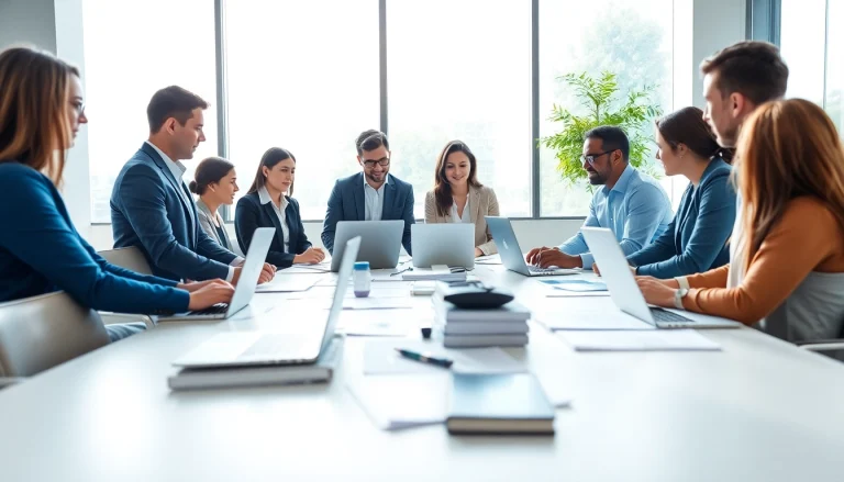 Headhunter IT vermittelt Tech-Profis in einem modernen Büro.