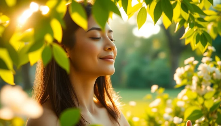 Enhance emotional wellbeing with serene meditation amidst nature's beauty.